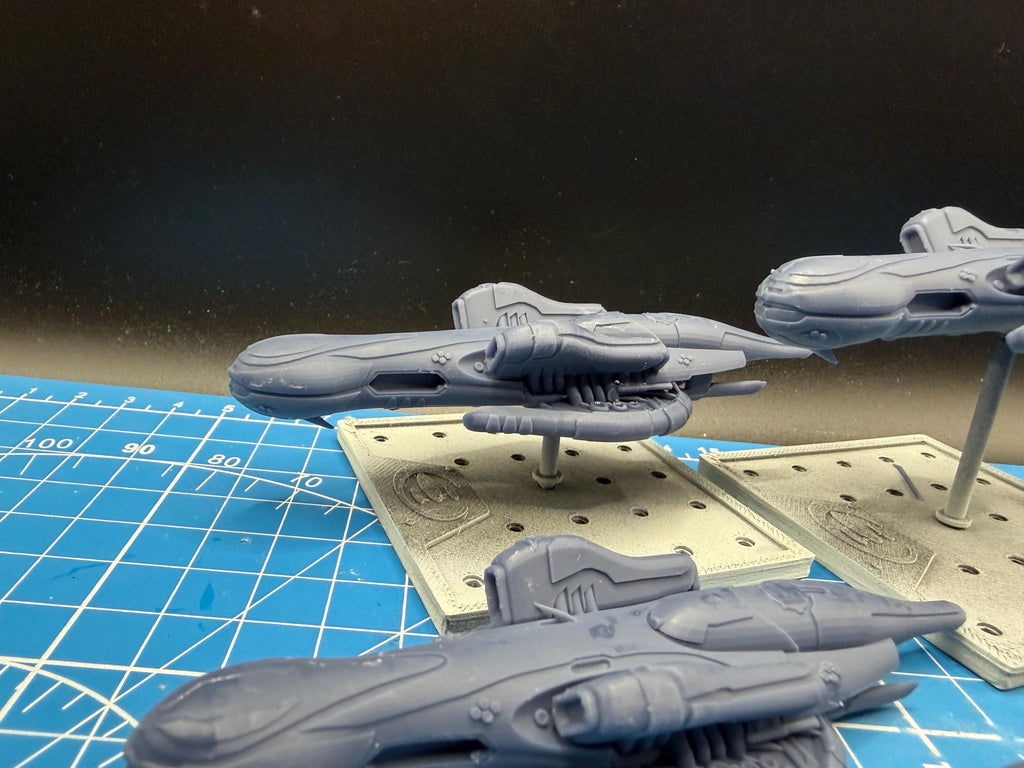 Halo Fleet Battles Covenant Hekar Taa Blockade Runner Upgrade set for epic scale space games