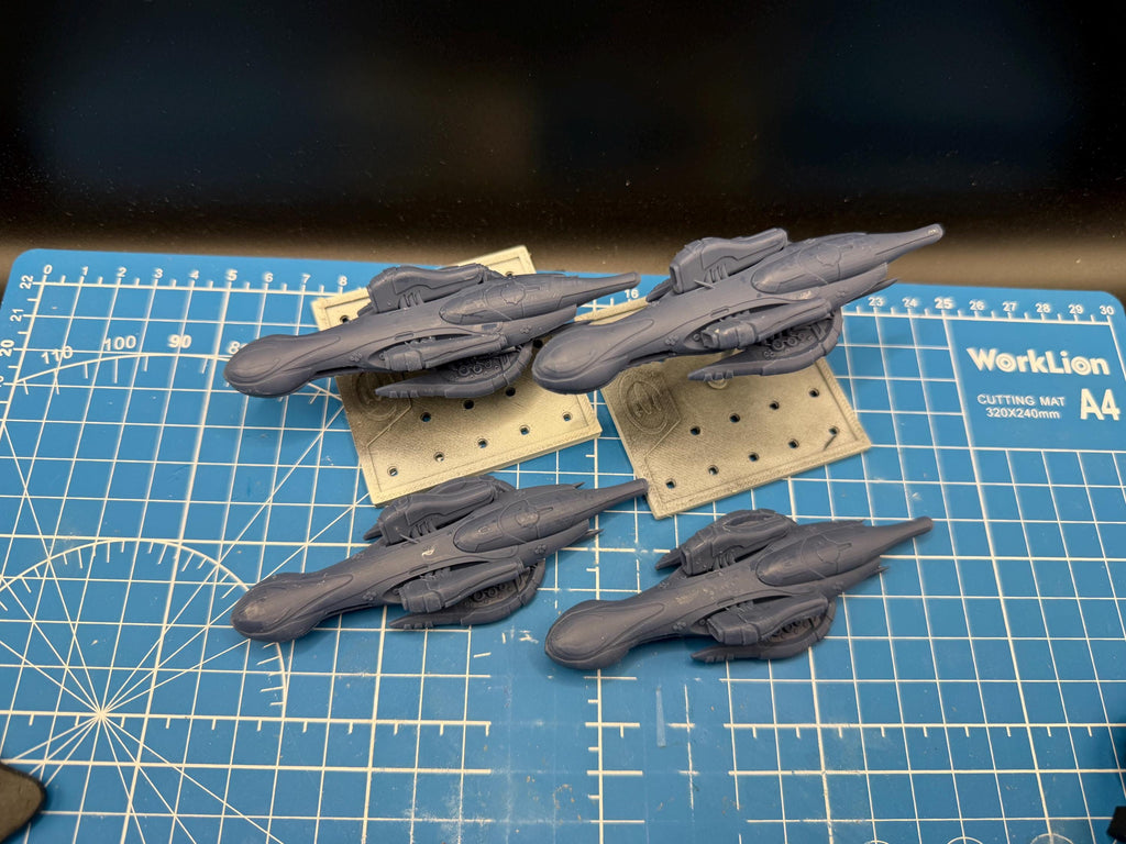 Halo Fleet Battles Covenant Hekar Taa Blockade Runner Upgrade set for epic scale space games