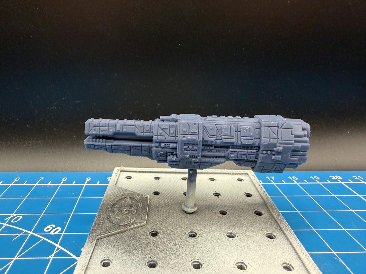 Halo Fleet Battles Proxy UNSC Artemis Battlecruiser Upgrade set for epic scale space games
