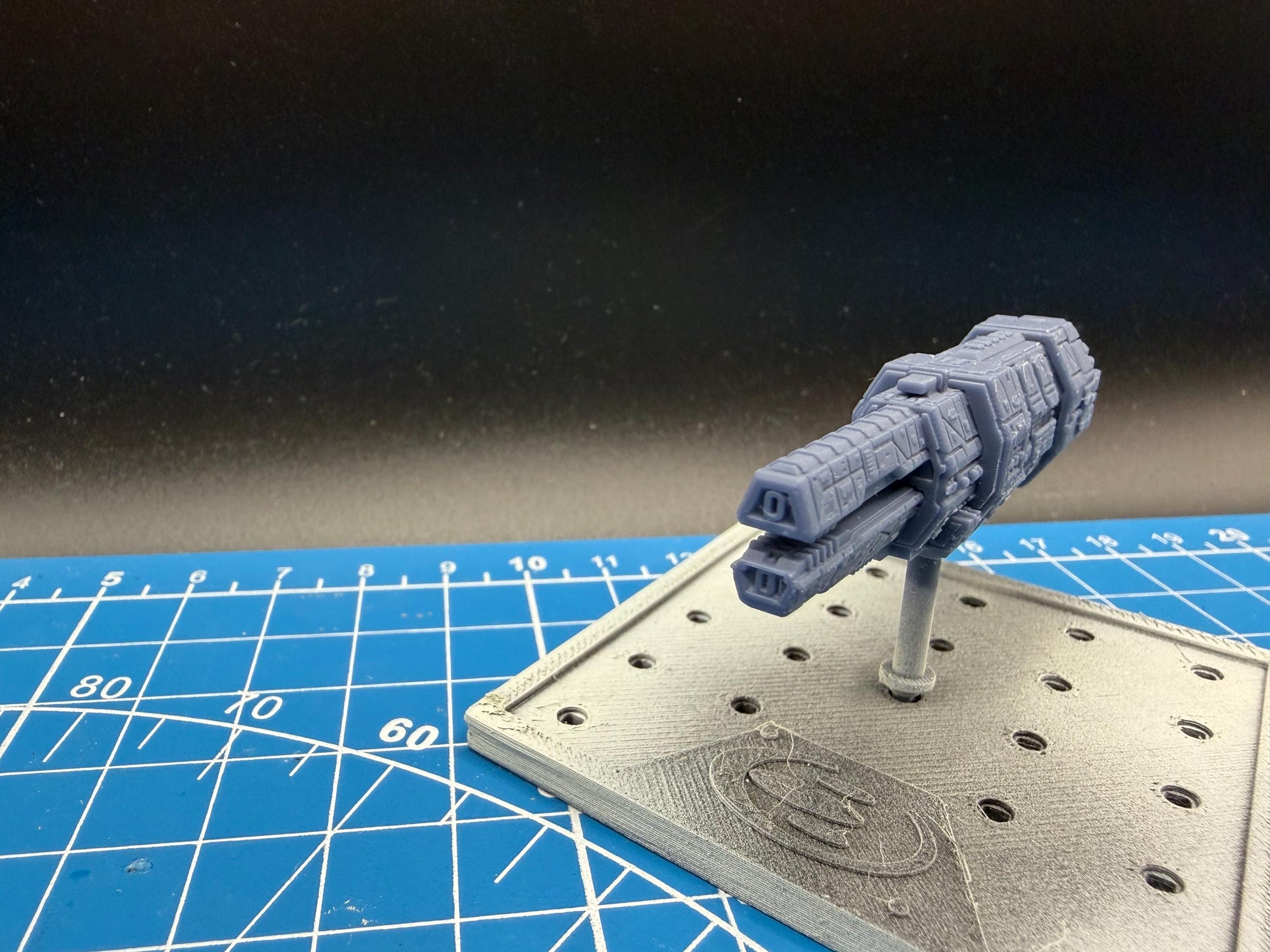 Halo Fleet Battles Proxy UNSC Artemis Battlecruiser Upgrade set for epic scale space games
