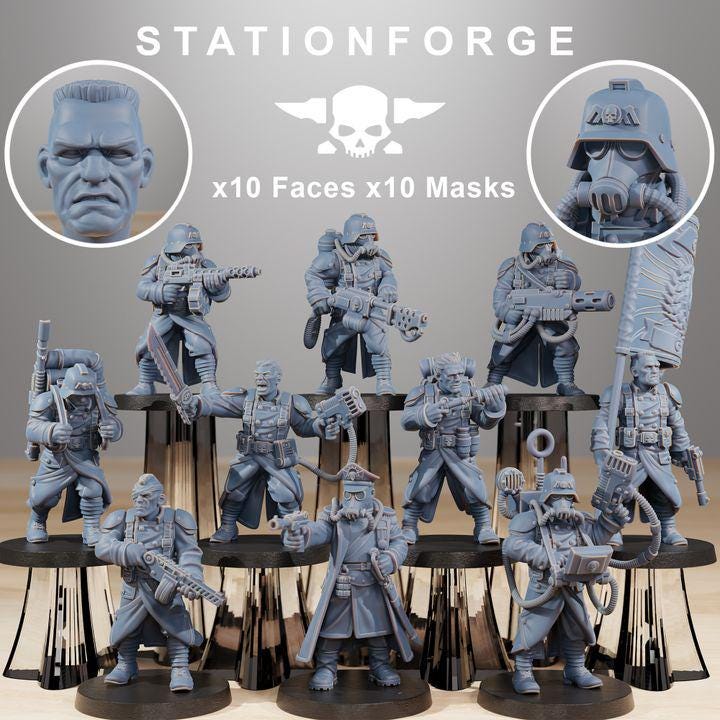 Grimguard Starter kit for 32mm scale wargames like Grimdark Future