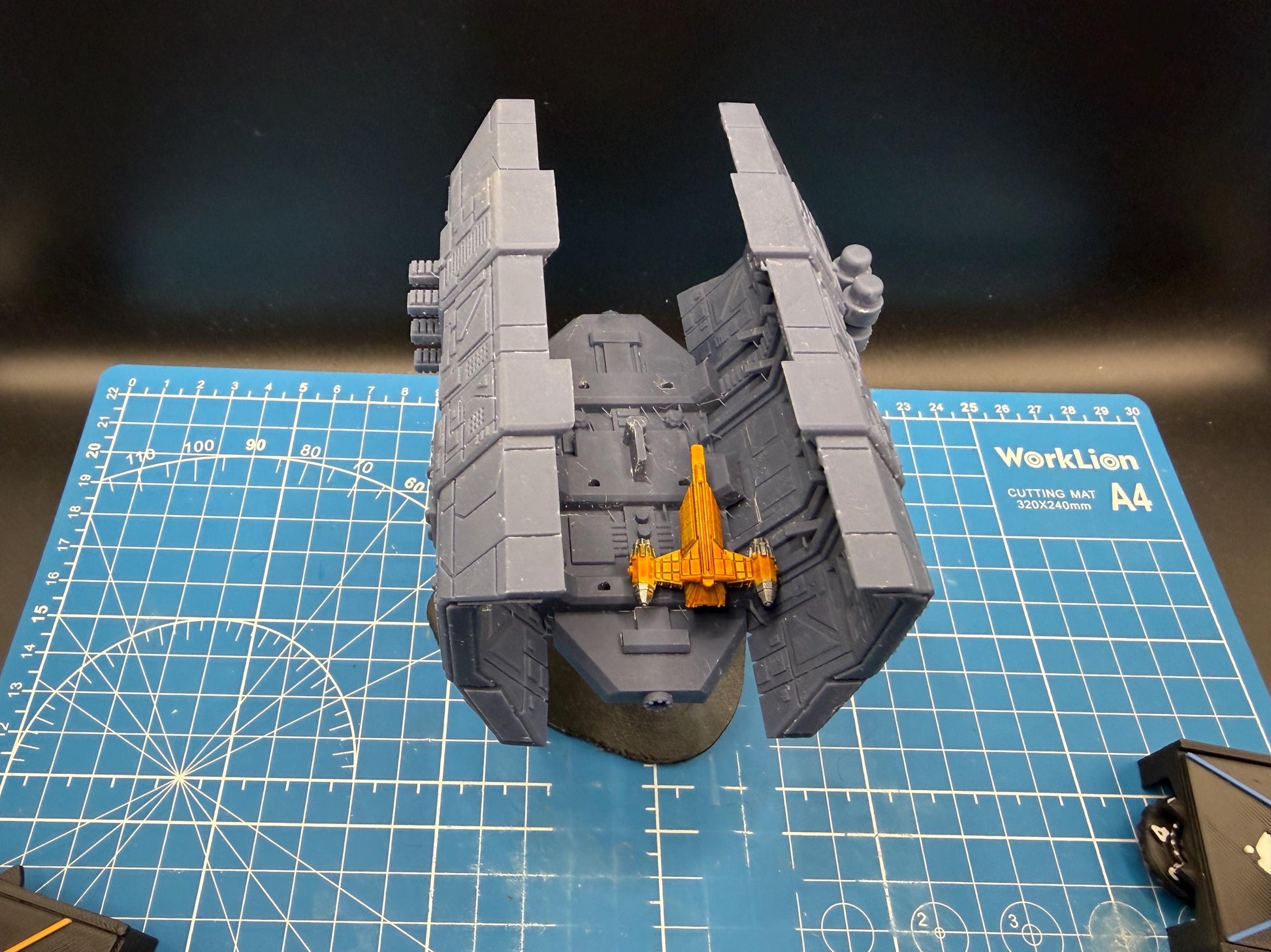 UNSC Cruiser Shipyard Station for Star Wars Armada scale games 115mm