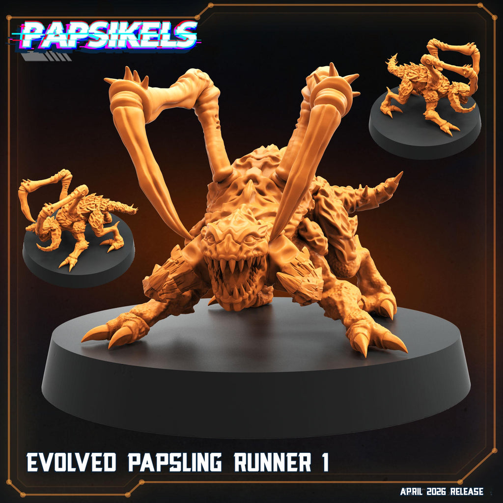Papsikels Evolved Papsling Runners Squad (12 Minis) for 32mm games like Grimdark Future