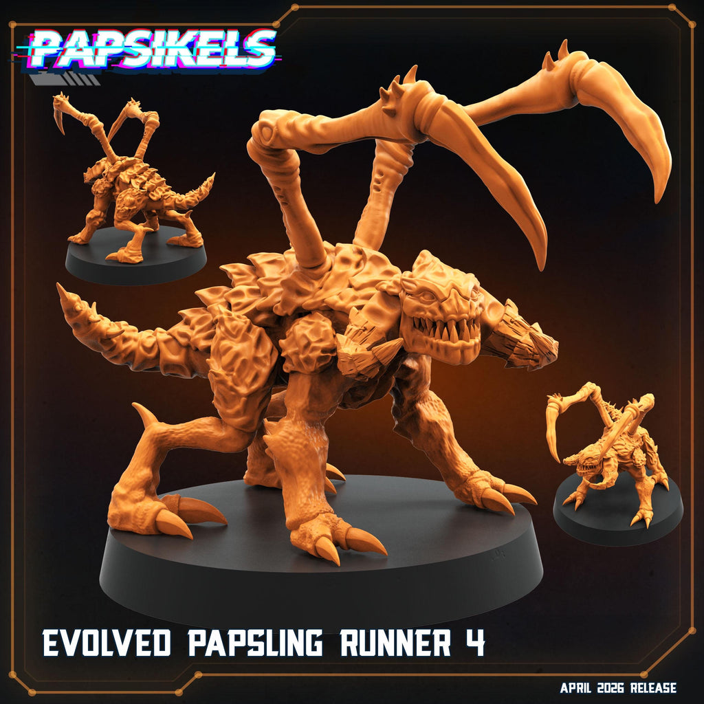 Papsikels Evolved Papsling Runners Squad (12 Minis) for 32mm games like Grimdark Future