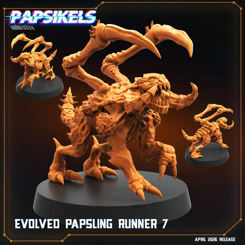 Papsikels Evolved Papsling Runners Squad (12 Minis) for 32mm games like Grimdark Future
