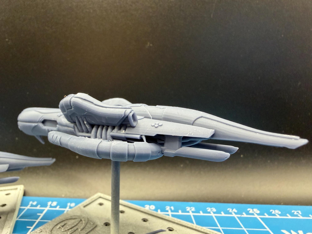 Halo Fleet Battles Covenant Hekar Taa Blockade Runner Upgrade set for epic scale space games