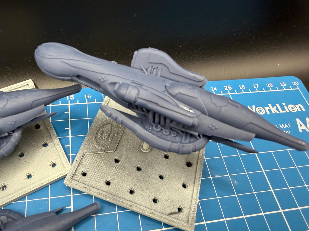 Halo Fleet Battles Covenant Hekar Taa Blockade Runner Upgrade set for epic scale space games