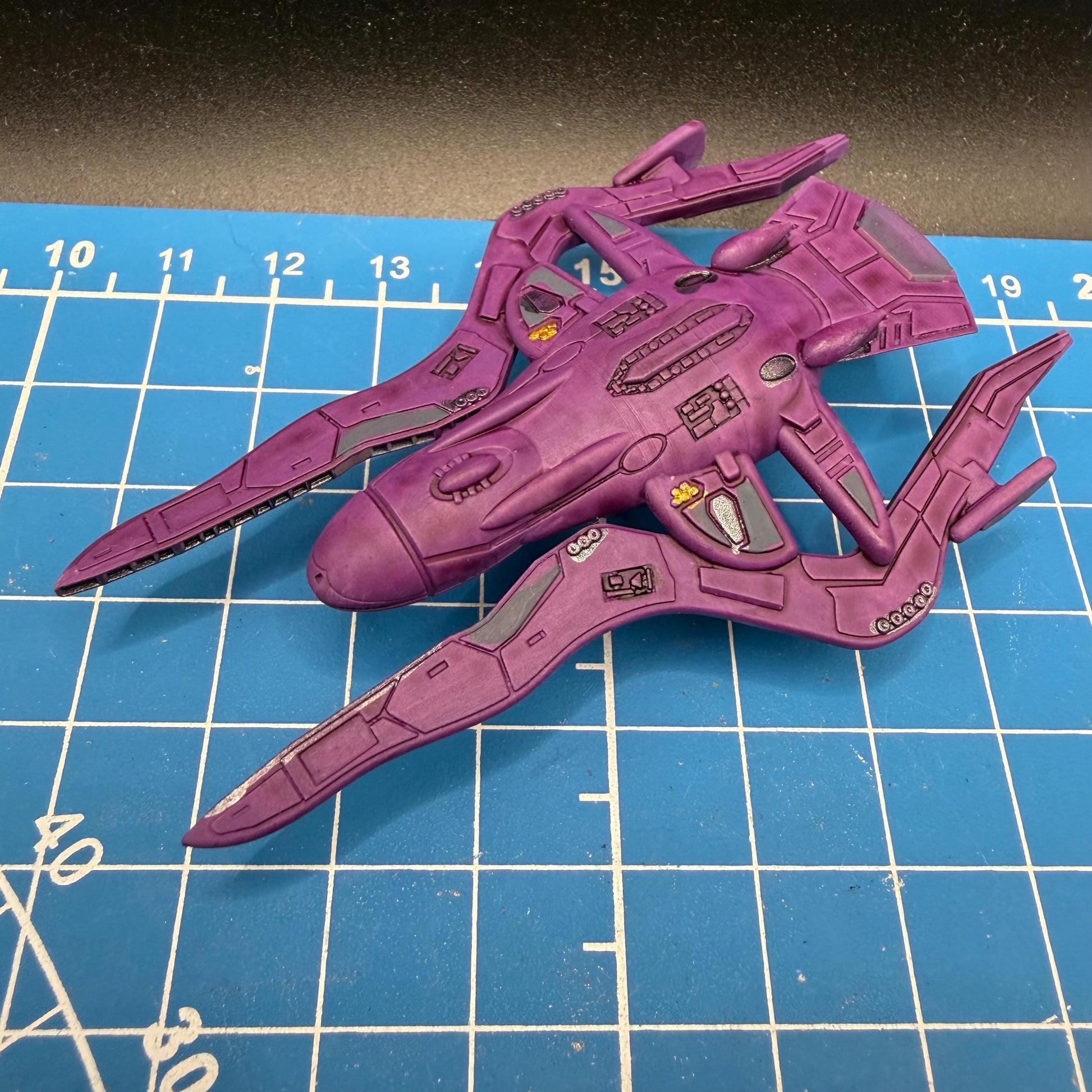 Covenant DAS-class Mutan-et Pattern Escort 1:10000 scale for Halo Armada Homebrew scale games 78mm