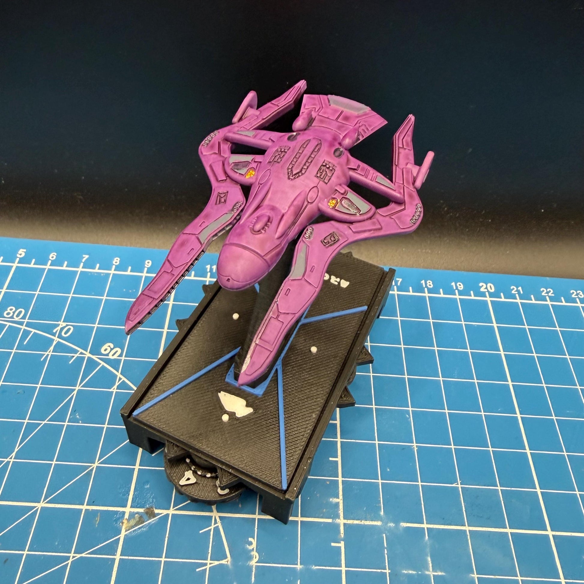 Covenant DAS-class Mutan-et Pattern Escort 1:10000 scale for Halo Armada Homebrew scale games 78mm