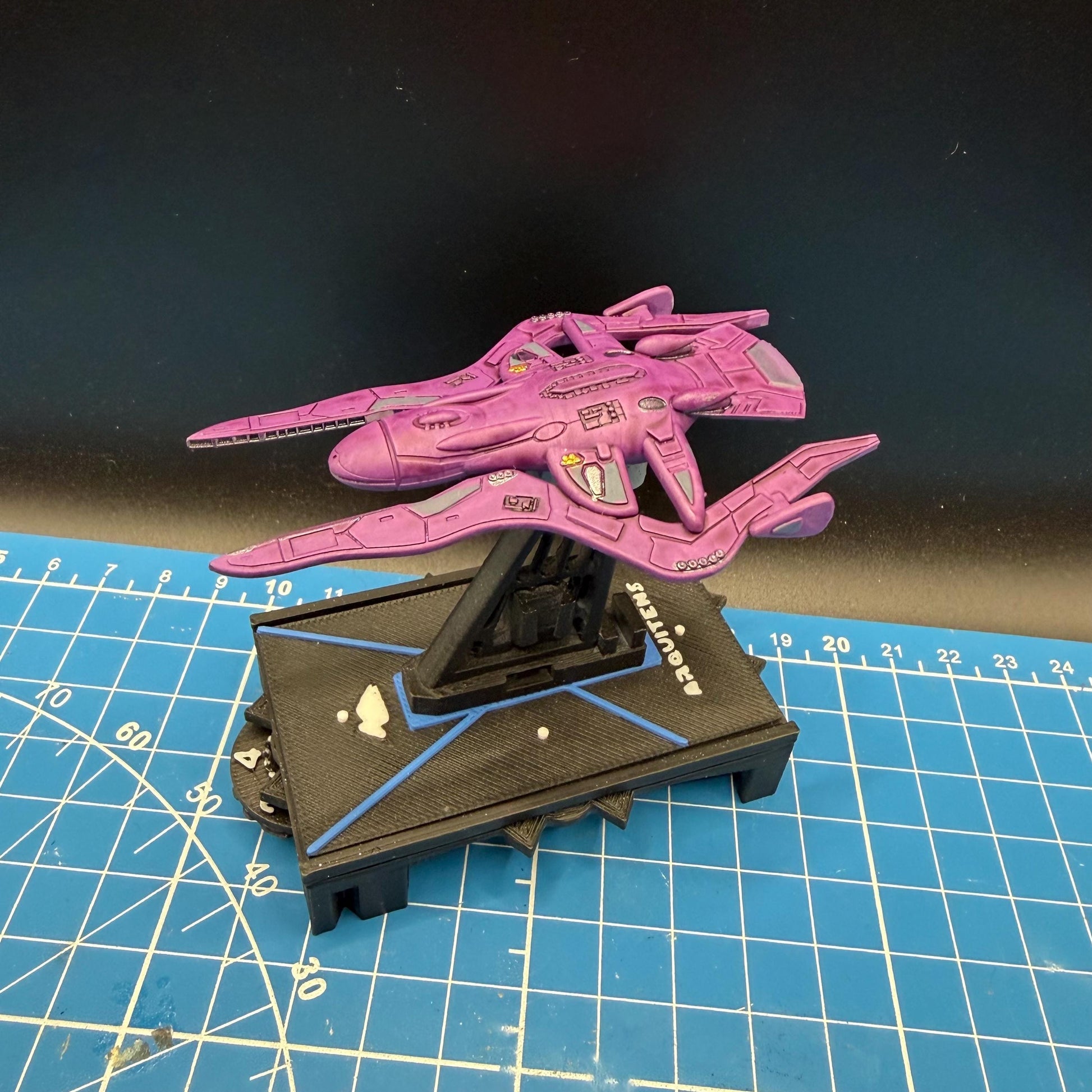 Covenant DAS-class Mutan-et Pattern Escort 1:10000 scale for Halo Armada Homebrew scale games 78mm