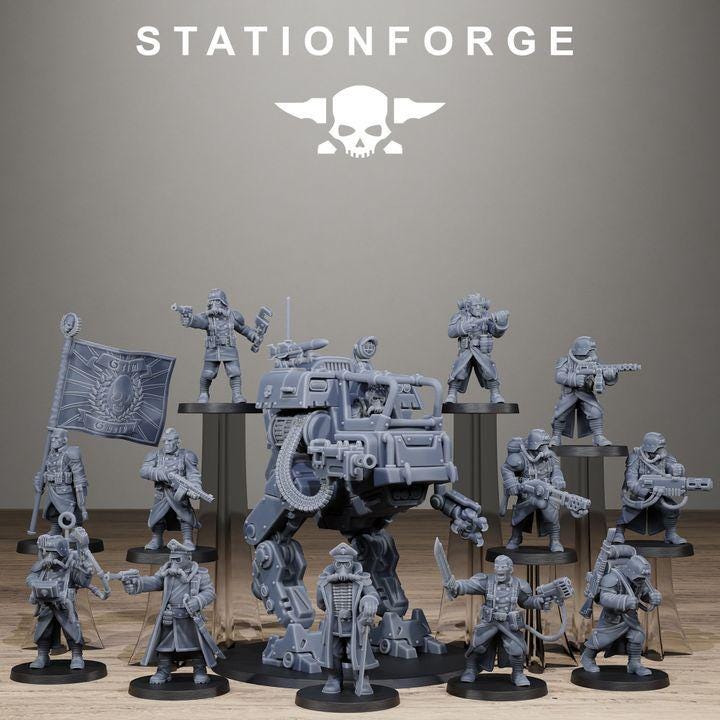 Grimguard Starter kit for 32mm scale wargames like Grimdark Future