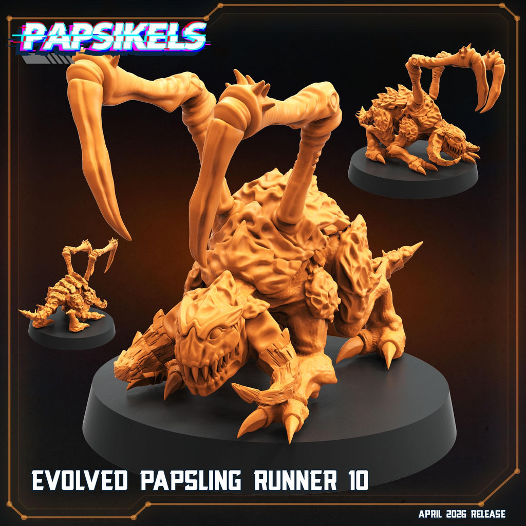 Papsikels Evolved Papsling Runners Squad (12 Minis) for 32mm games like Grimdark Future
