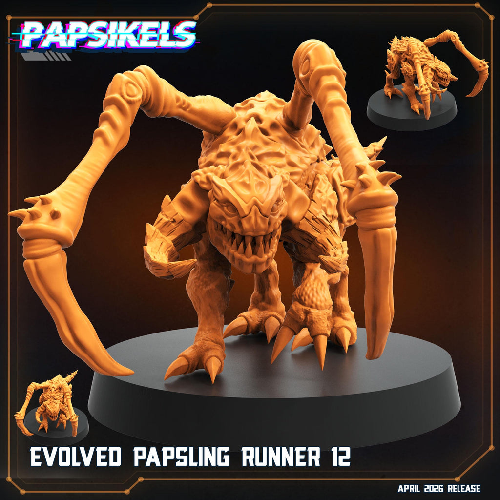 Papsikels Evolved Papsling Runners Squad (12 Minis) for 32mm games like Grimdark Future