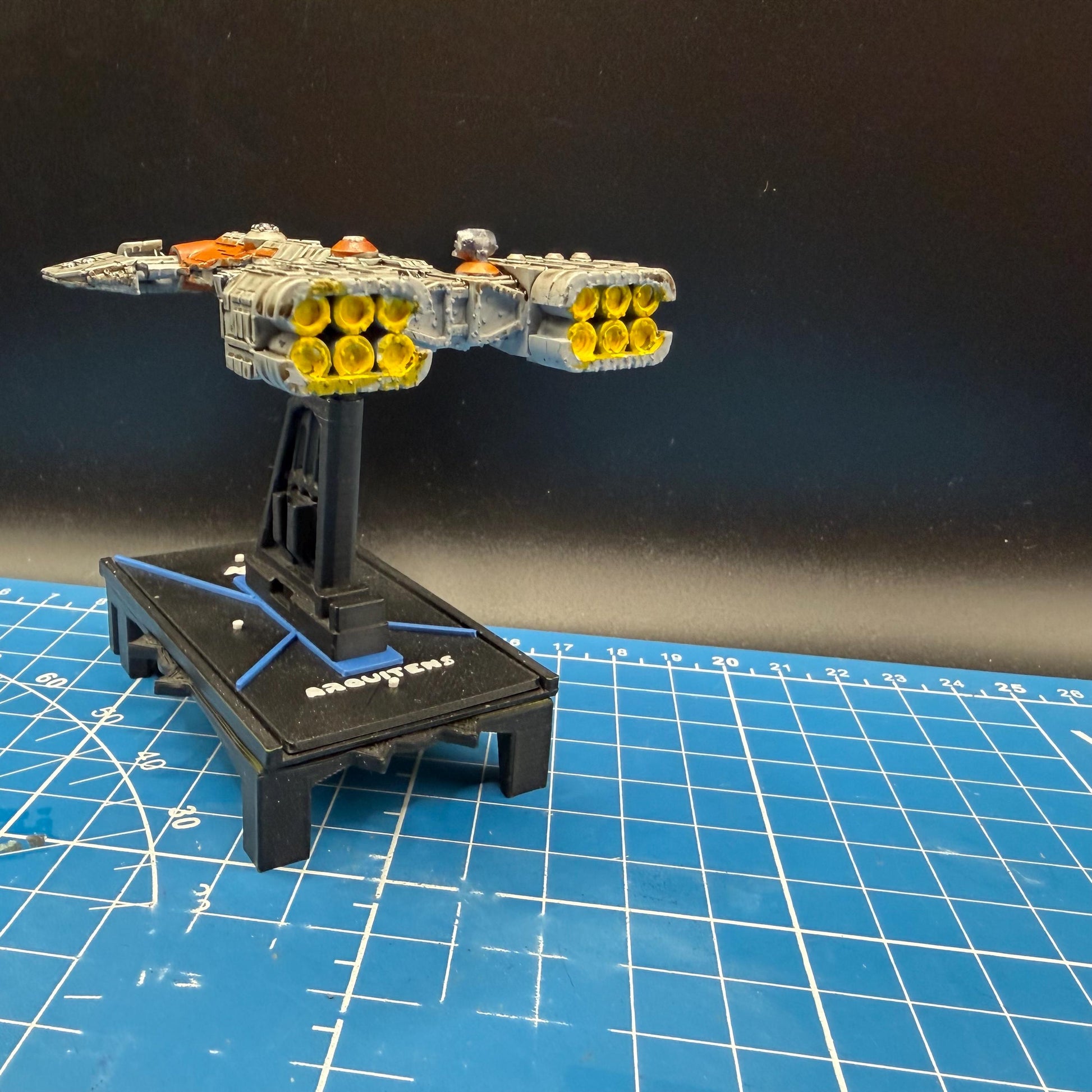 Resistance “Ninka” Free Virgillia Bunkerbuster corvette for Star Wars Armada scale games 82mm