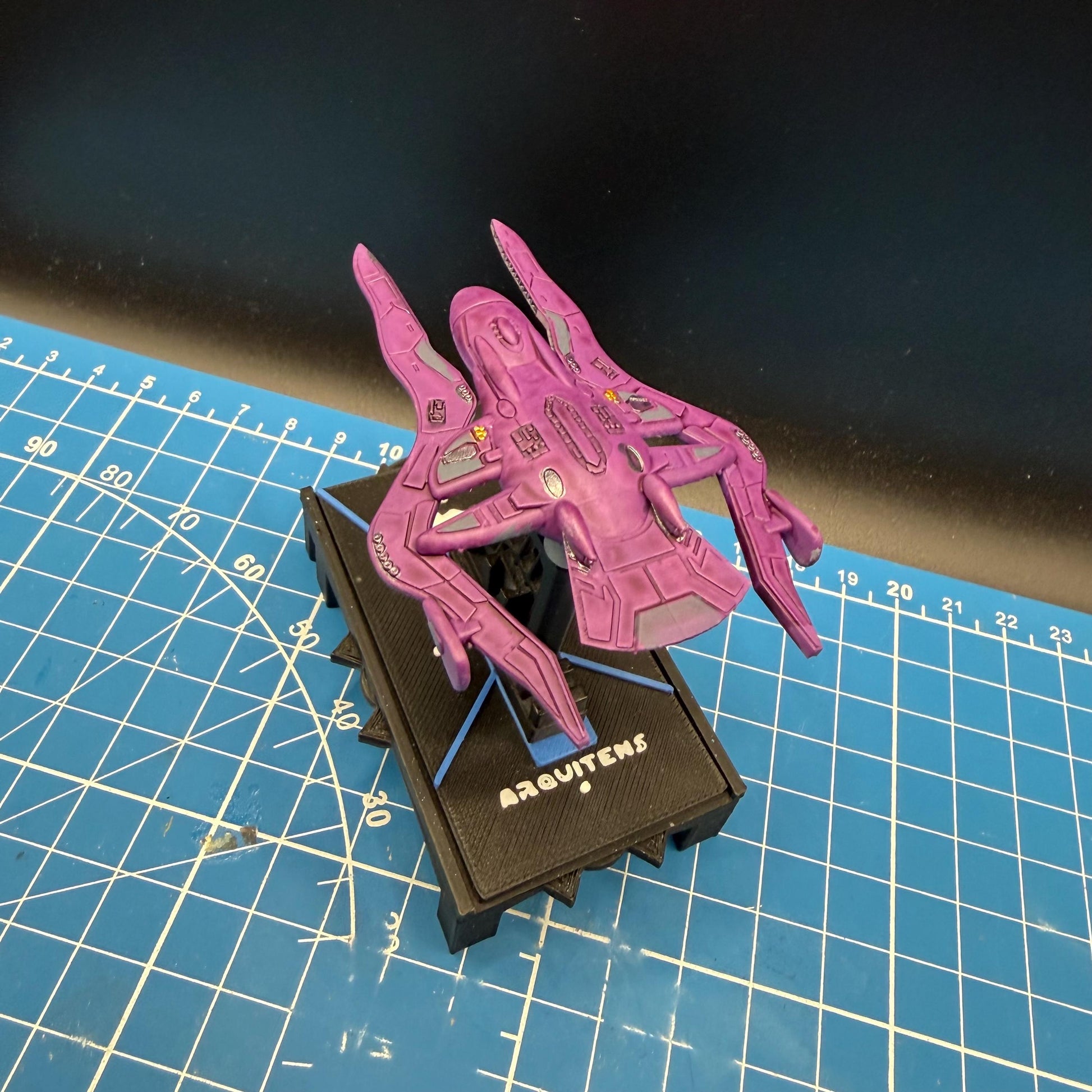 Covenant DAS-class Mutan-et Pattern Escort 1:10000 scale for Halo Armada Homebrew scale games 78mm