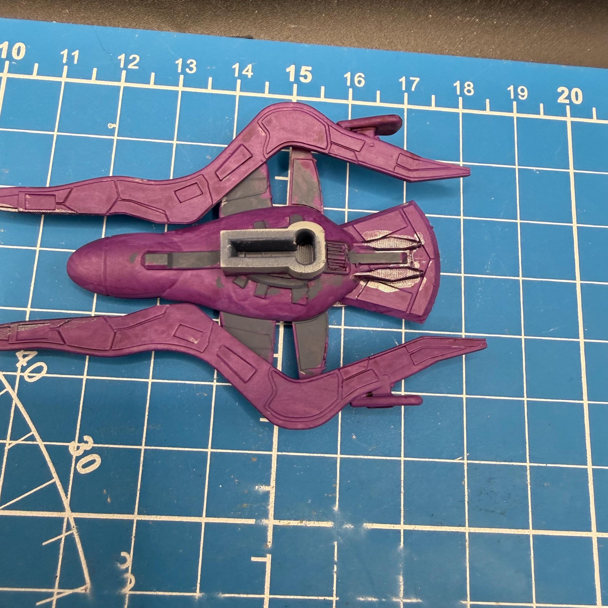 Covenant DAS-class Mutan-et Pattern Escort 1:10000 scale for Halo Armada Homebrew scale games 78mm