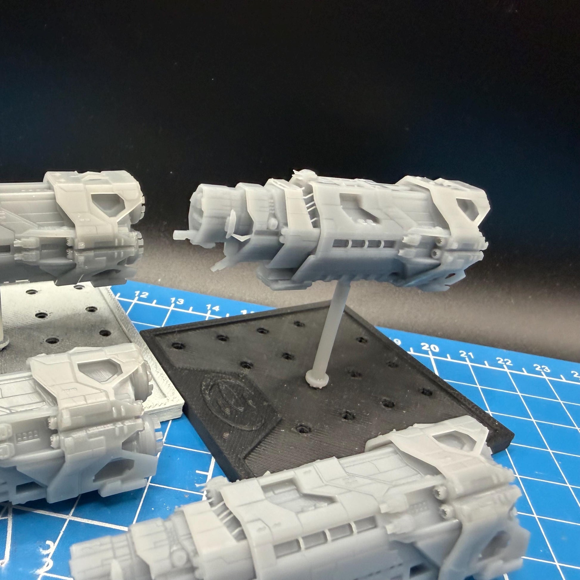 Halo Fleet Battles UNSC Autumn class Heavy Cruiser Upgrade set for epic scale space games