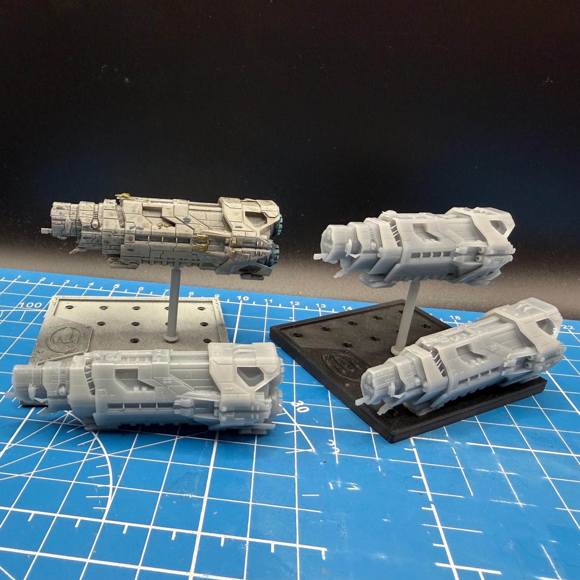 Halo Fleet Battles UNSC Autumn class Heavy Cruiser Upgrade set for epic scale space games