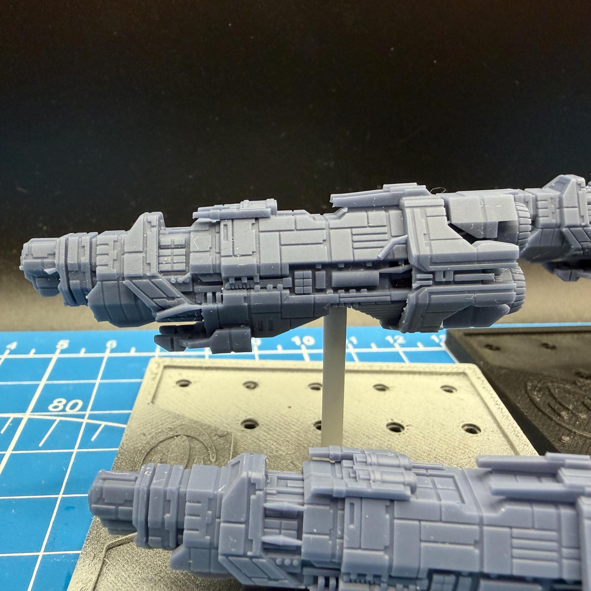 Halo Fleet Battles UNSC Marathon class Heavy Cruiser Upgrade set for epic scale space games