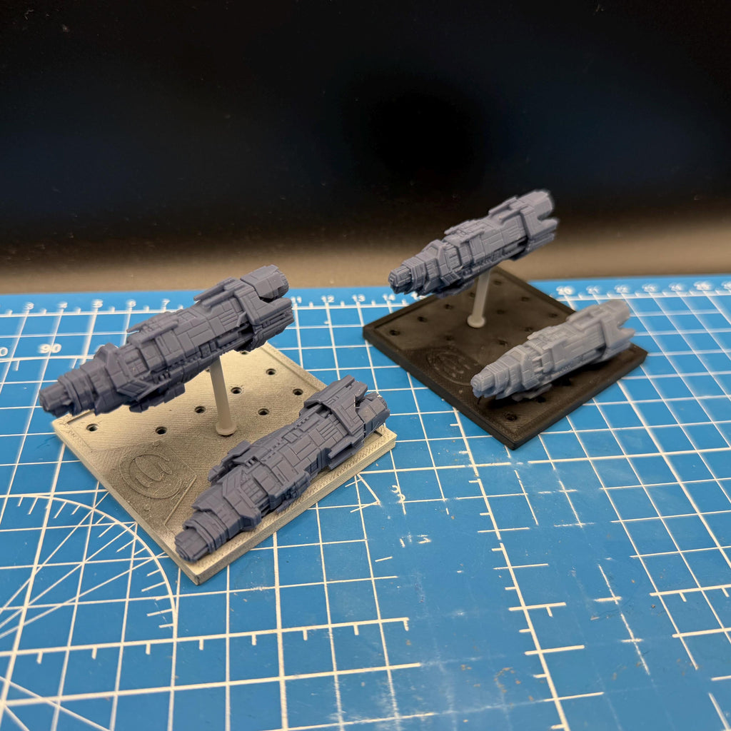 Halo Fleet Battles UNSC Marathon class Heavy Cruiser Upgrade set for epic scale space games