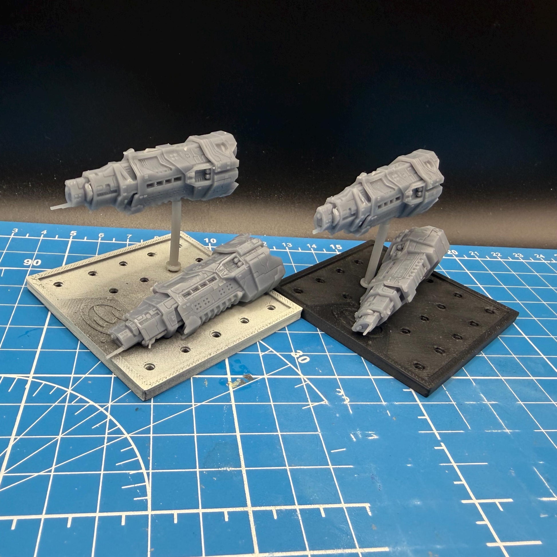 Halo Fleet Battles UNSC Halcyon class Light Cruiser Upgrade set for epic scale space games