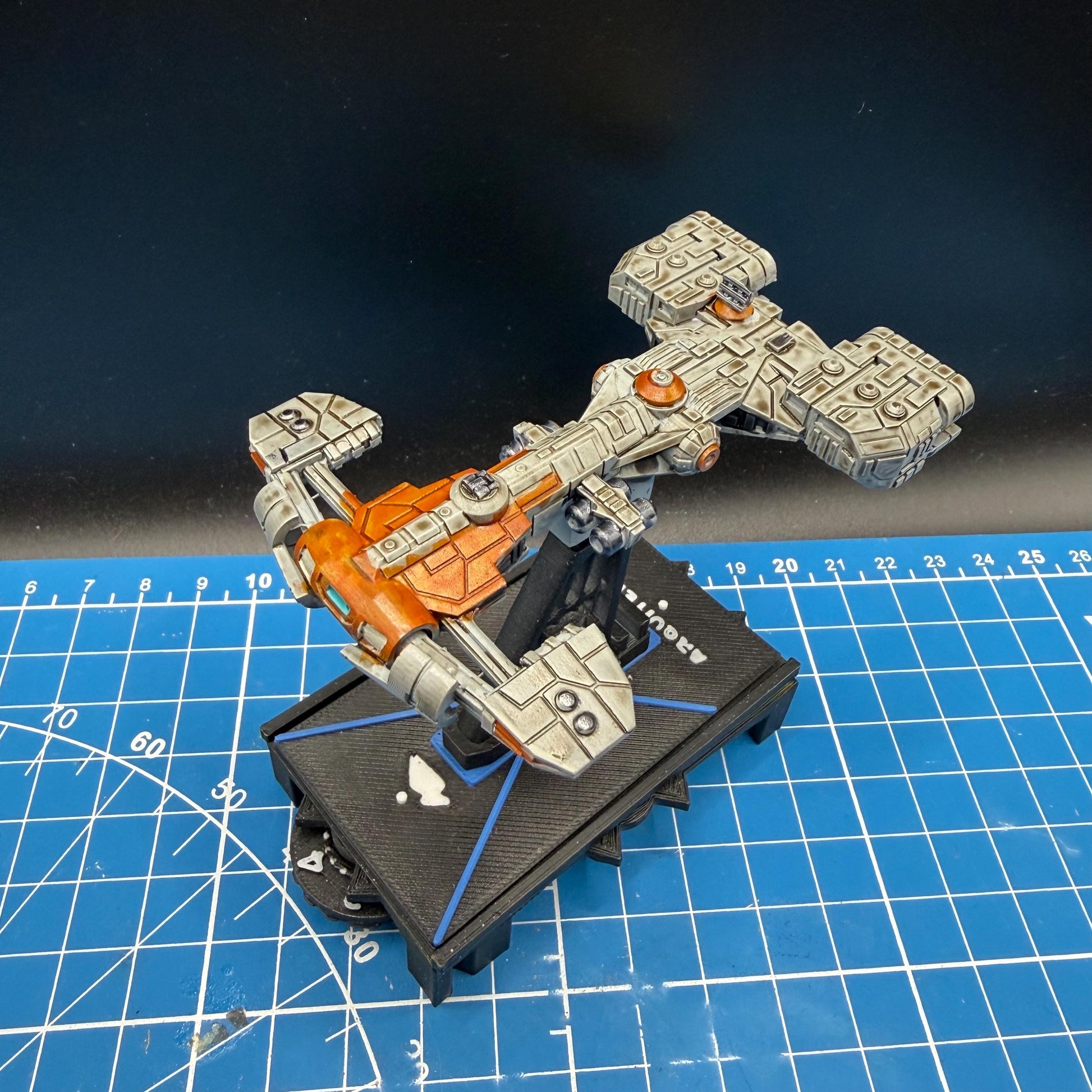 Resistance “Ninka” Free Virgillia Bunkerbuster corvette for Star Wars Armada scale games 82mm