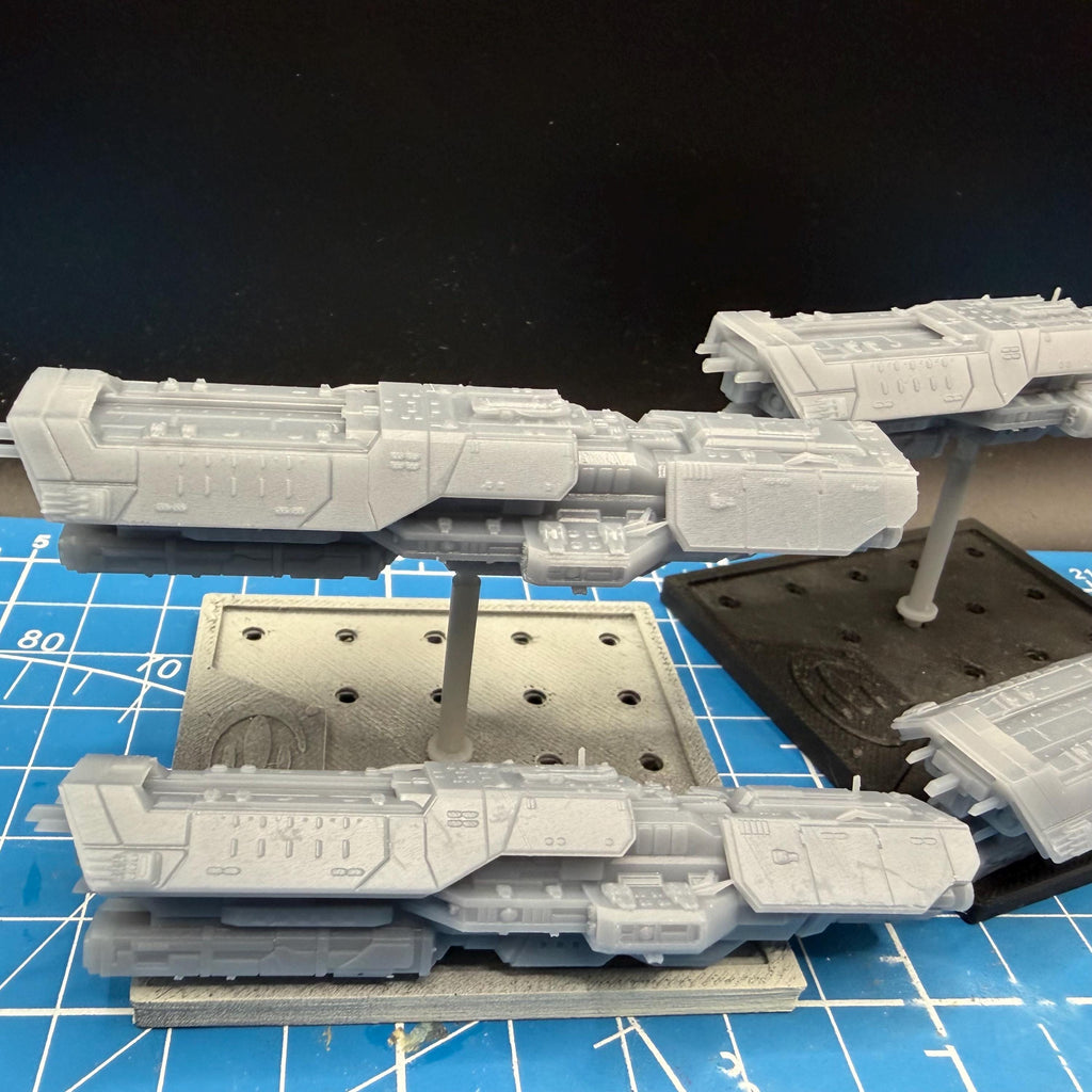 Halo Fleet Battles UNSC Vindication class Light Battleship Upgrade set for epic scale space games