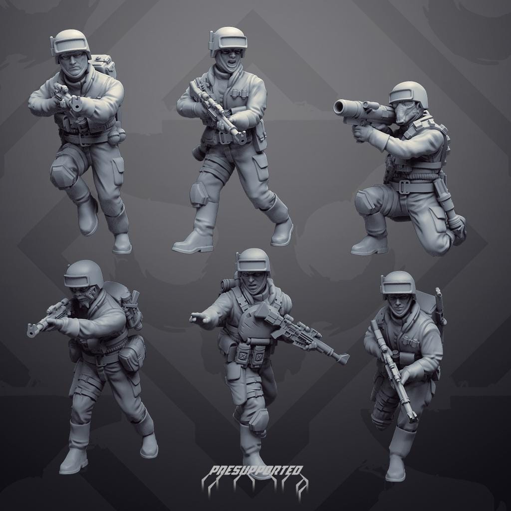 Rebel Insurgent Urban Shock Troops(11): 35mm Resin Miniatures for Star Wars Legion