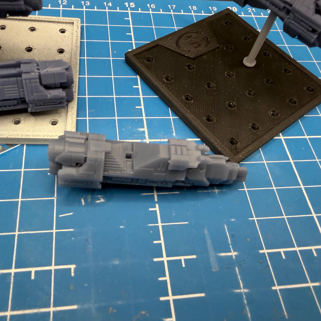 Halo Fleet Battles UNSC Marathon class Heavy Cruiser Upgrade set for epic scale space games