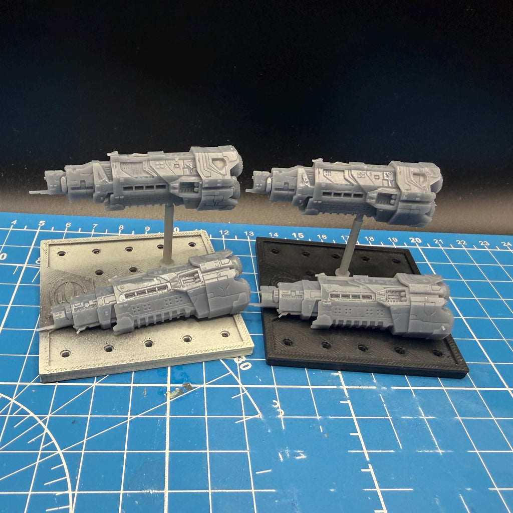 Halo Fleet Battles UNSC Halcyon class Light Cruiser Upgrade set for epic scale space games