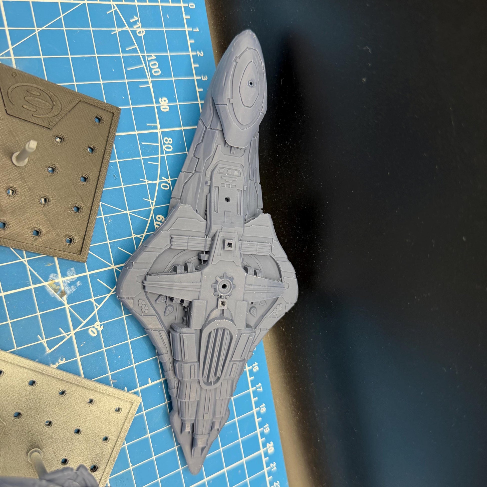 Halo Fleet Battles Proxy Covenant DOS Supercruiser Upgrade set for games like Onepagerules Warfleets