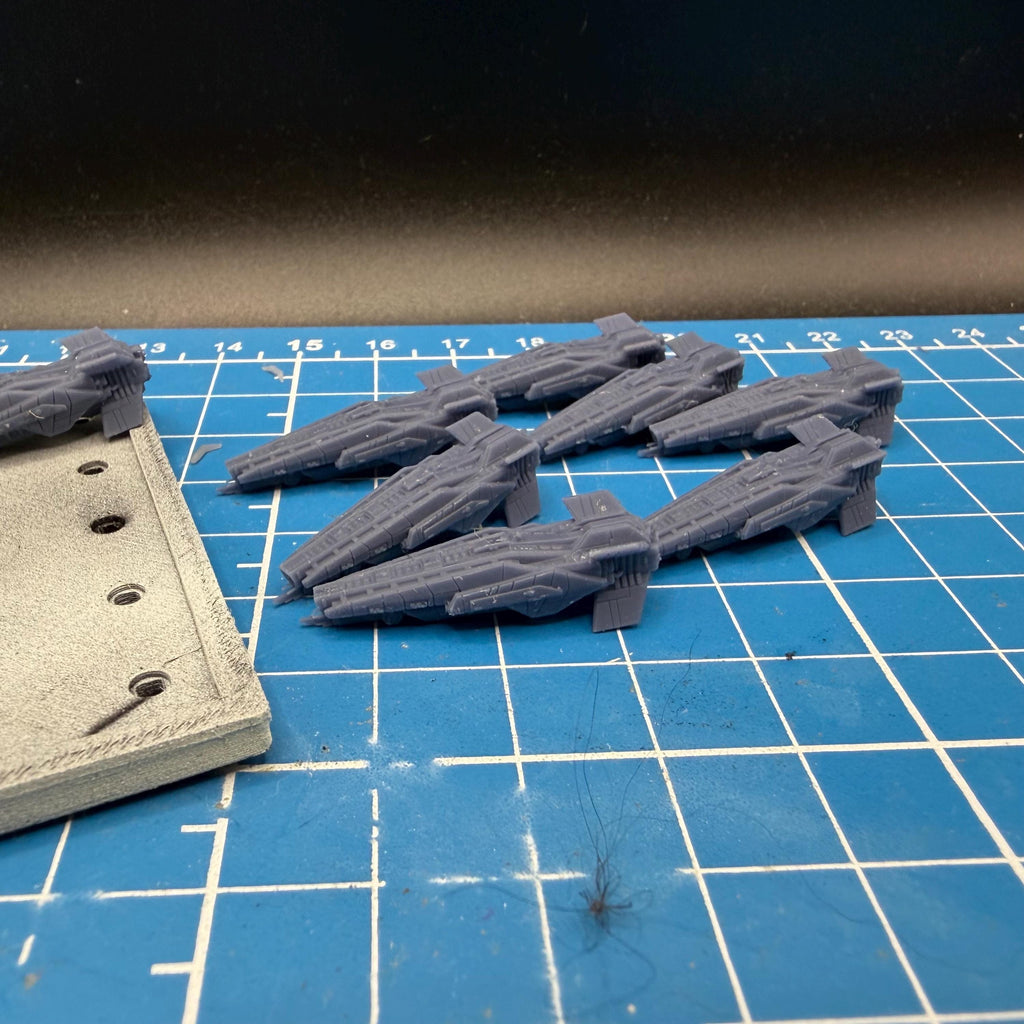 Halo Fleet Battles Proxy UNSC Guandao Destroyer Upgrade set for epic scale space games