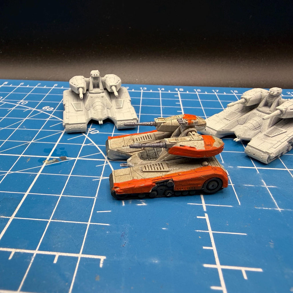 6mm Scale Rebel T4-B Heavy Tank Platoon (3)