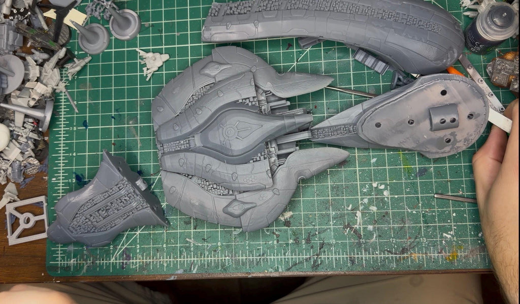 Covenant Syfon Pattern CAS Assault Carrier : Halo Armada scale (426mm)