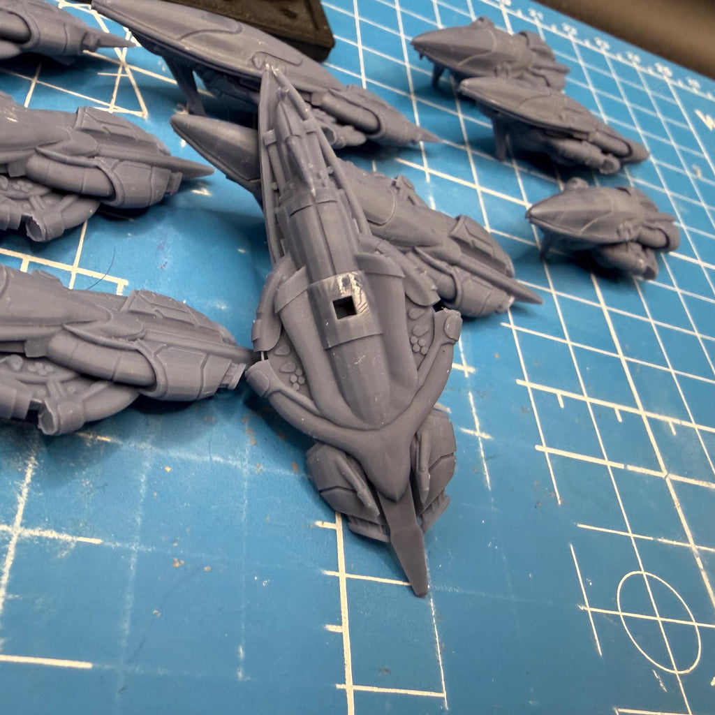 Halo Fleet Battles Proxy Covenant ADR-class Frigate Upgrade set for epic scale space games