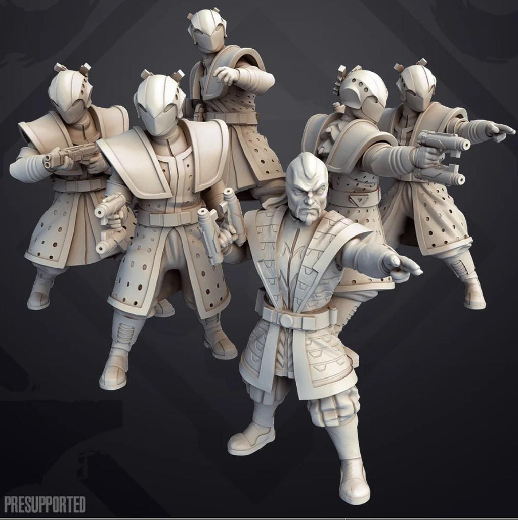 Galactic Scum Dark Syndicate Enforcer Team: 35mm Miniatures (7) Star Wars Legion Proxy