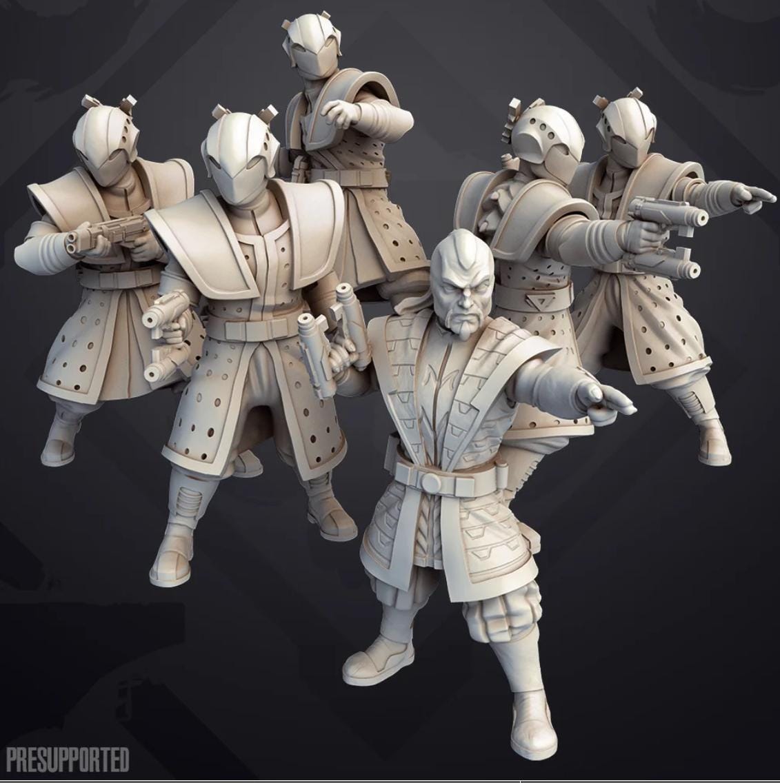 Galactic Scum Dark Syndicate Enforcer Team: 35mm Miniatures (7) Star Wars Legion Proxy