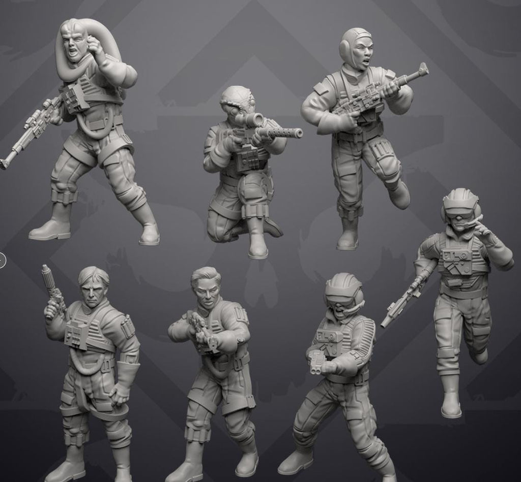 Rebel Insurgent Paratroopers (14): 35mm Miniatures for Star Wars Legion