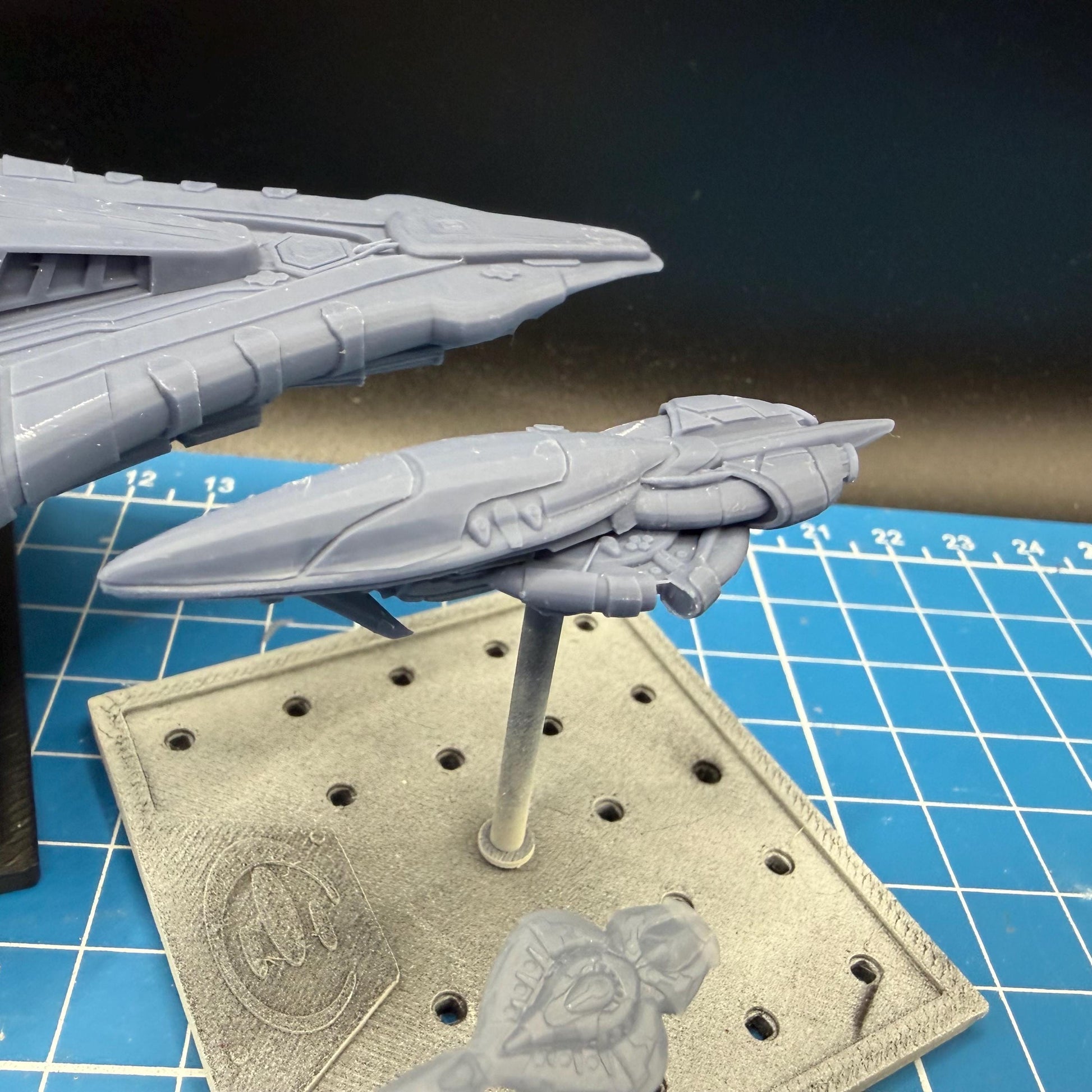 Halo Fleet Battles Proxy Covenant DOS Supercruiser Upgrade set for games like Onepagerules Warfleets