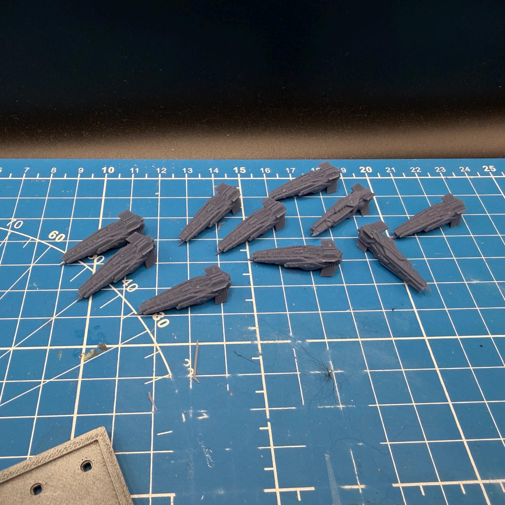 Halo Fleet Battles Proxy UNSC Guandao Destroyer Upgrade set for epic scale space games