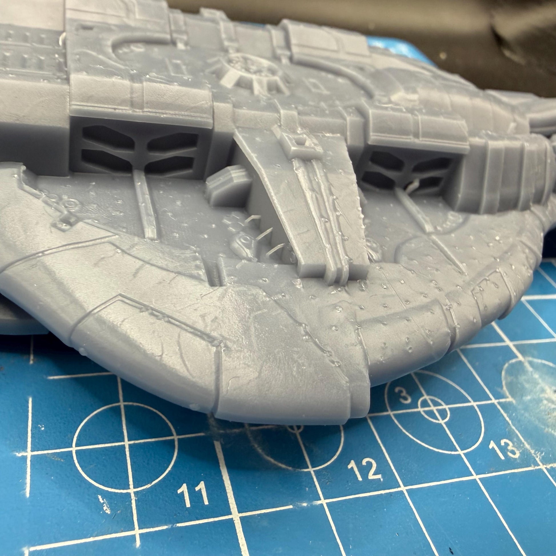 Halo Fleet Battles Proxy Covenant CAS Assault Carrier Upgrade set for games like Onepagerules Warfleets