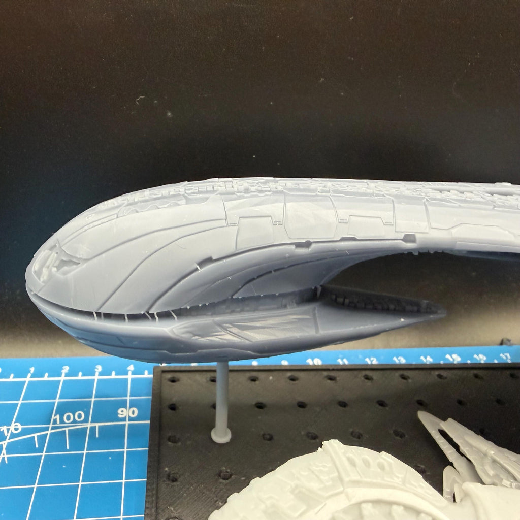 Halo Fleet Battles Proxy Covenant CAS Assault Carrier Upgrade set for games like Onepagerules Warfleets