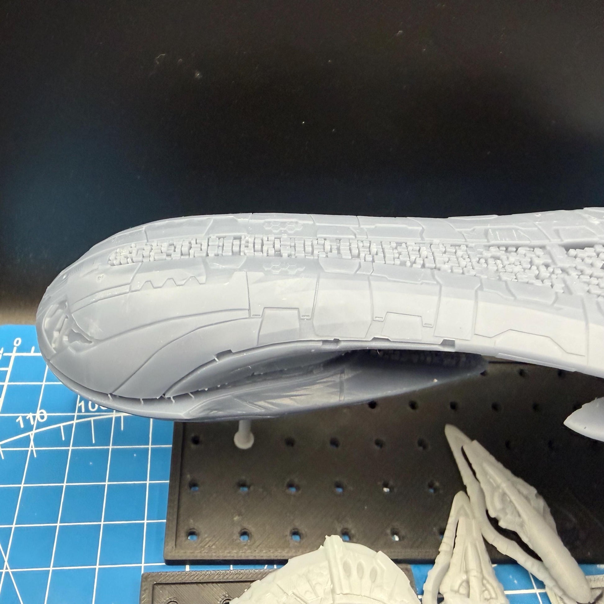 Halo Fleet Battles Proxy Covenant CAS Assault Carrier Upgrade set for games like Onepagerules Warfleets