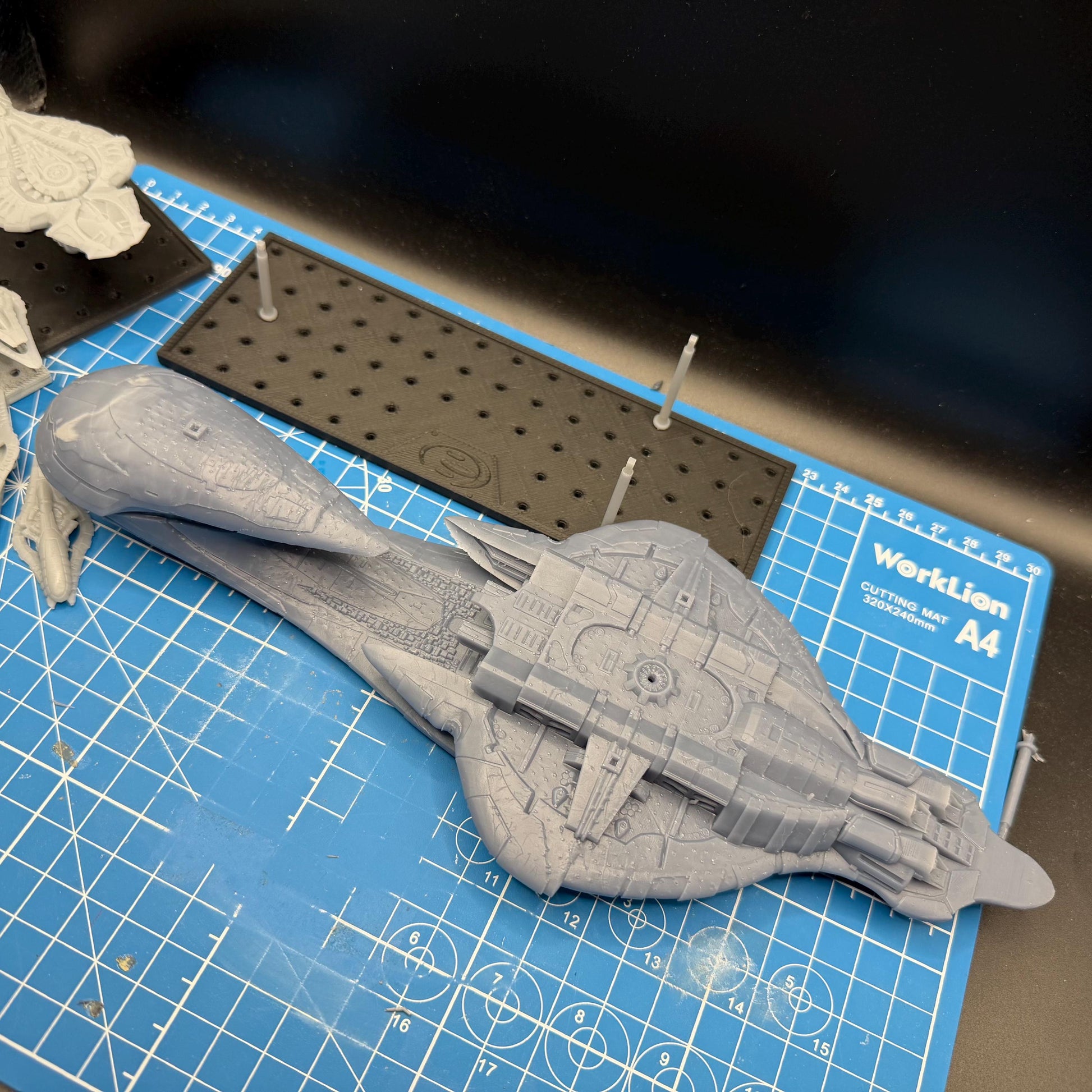 Halo Fleet Battles Proxy Covenant CAS Assault Carrier Upgrade set for games like Onepagerules Warfleets