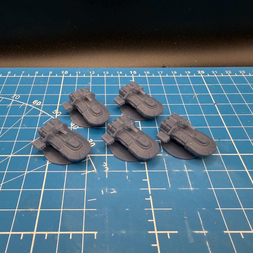 6mm Scale Rebel T1-B Hover Tank platoon (5)