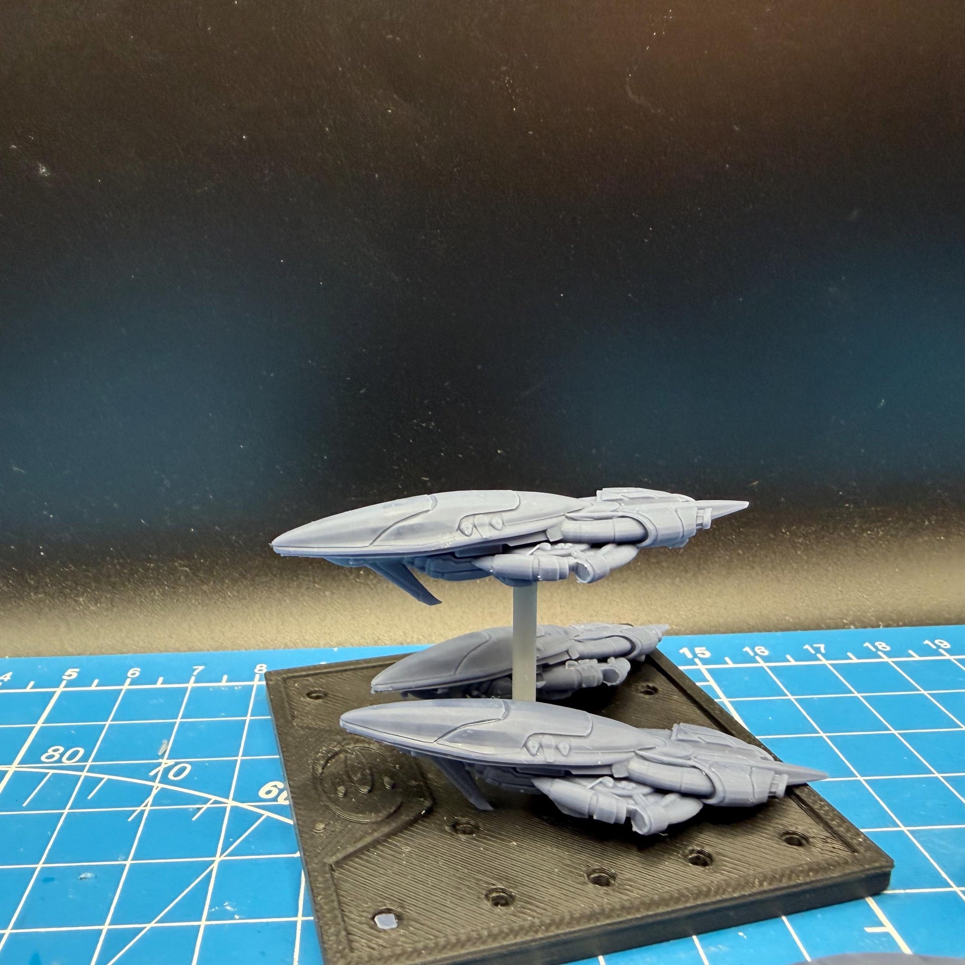 Halo Fleet Battles Proxy Covenant ADR-class Frigate Upgrade set for epic scale space games