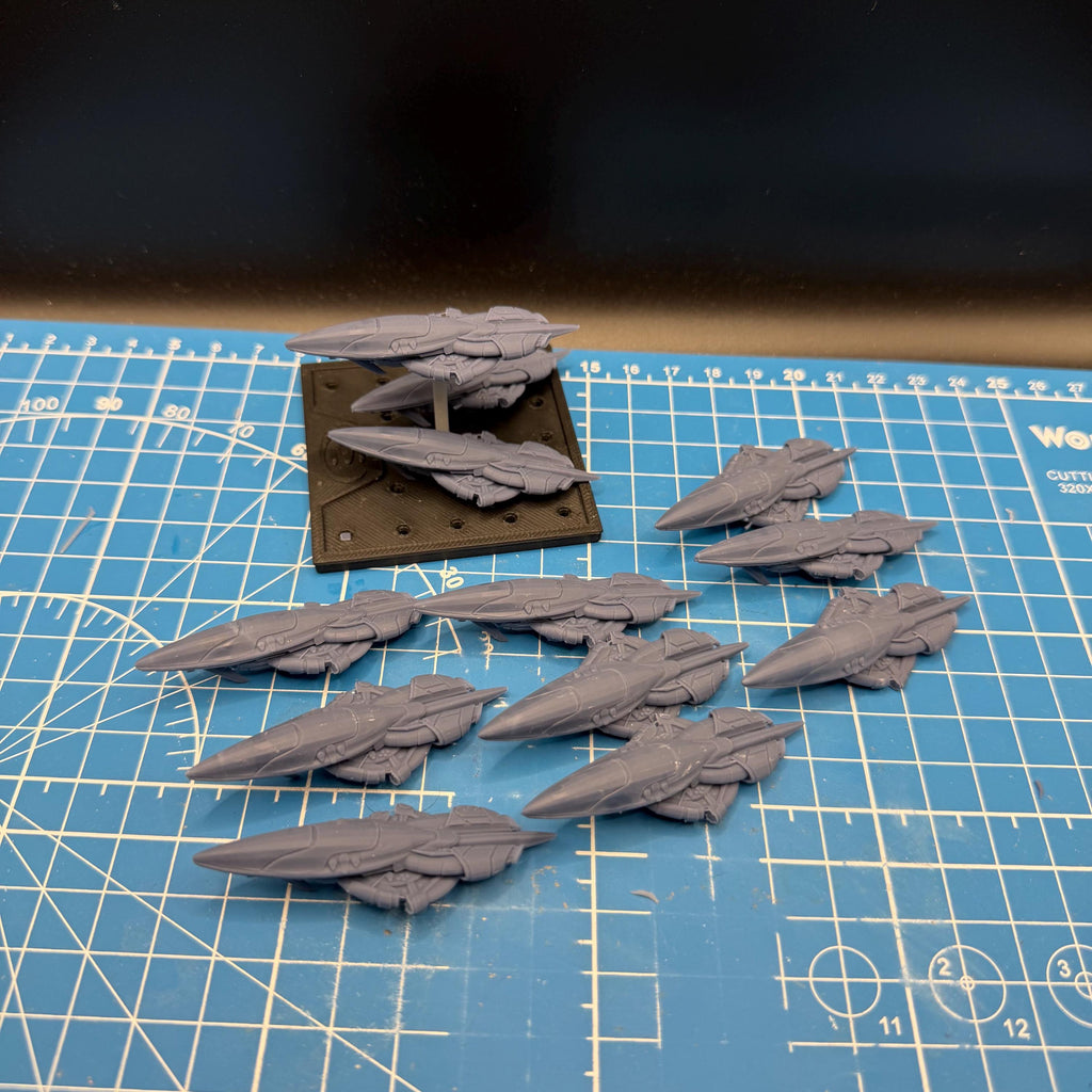 Halo Fleet Battles Proxy Covenant ADR-class Frigate Upgrade set for epic scale space games