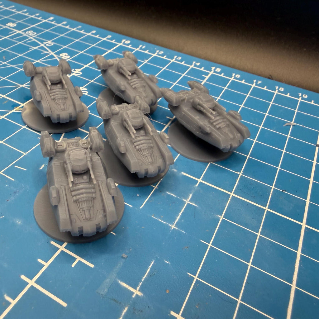 6mm Scale Rebel T2-B light repulsor Tank platoon (5)
