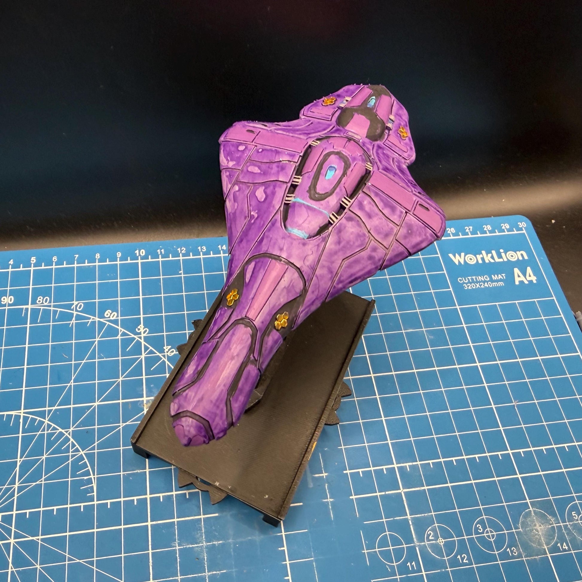 Covenant Ester Pattern CAR Armored Frigate for Halo Armada Homebrew scale games 146mm