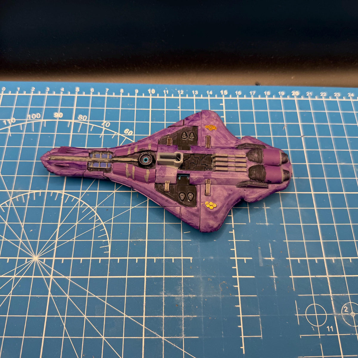 Covenant Ester Pattern CAR Armored Frigate for Halo Armada Homebrew scale games 146mm